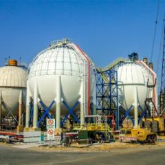 LPG Spherical Storage Tank 1000m3 Stainless Steel 1.6MPa Medium ...