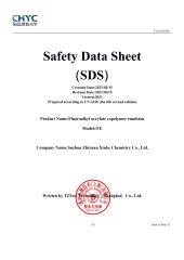MSDS-C8 waterproof agent certificate from Leman (Suzhou) Polymer Technology Co., Ltd.