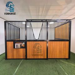Luxury Customized Bamboo Wood Horse Stable Equipment Horse Stall Front Panels Box Stable - Image 2