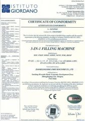 CERTIFICATE of APPROVAL certificate of Zhangjiagang Links-Machine Co., Ltd. – certificate photo, supplier certificates section
