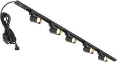 SMART 5-Light LED Plug-In Track Lighting Kit with 39" Rail, Modern Black Design - Image 1