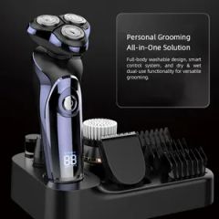 USB Rechargeable Electric Shaver 4 in 1 Shaving Kit for Man Origin China Trademark OEM Rated Power 5W Voltage 100-240V Beard Type - Image 5