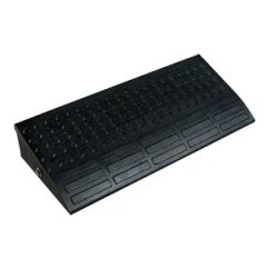 Road Safety Rubber Kerb Wedge Ramps Small Portable Wheel Chock - Image 2