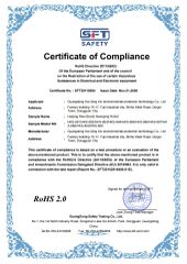 cleaner ROHS certificate from HIKINS (JIANGSU) ENVIROTECH CO., LTD