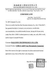 Certificate certificate of CHB ELECTRONICS CO., LTD. – certificate photo, supplier certificates section