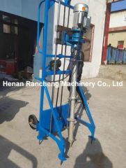 10m Drilling Depth One Man Well Drilling Rig Portable Solar Pile Driver for Sale - Image 2