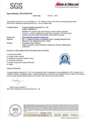 SGS certificate from Honha Autoparts Group Co., Limited