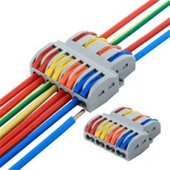 Spl84 Universal Push Pull Levers Electrical Quick Splice Wire Terminal Block Connector - Image 1