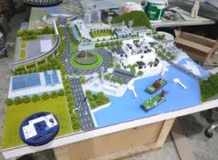Production Line Sand Table Model New Energy Wind Power Generation Model Making - Image 1