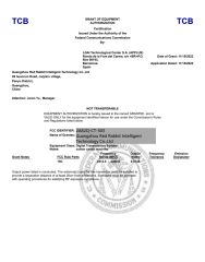 FCC certificate from Guangdong Red Rabbit Technology Co., Ltd.