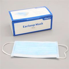 Disposable Personal Protective Earloop Face Mask Color Blue Trademark Riway Shape Dust Mask Model NO. Face Mask Mask Type Safe-Type - Image 1