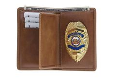 Police Leather Badge Holder Wallets, ID Card Holder Purse, Neck Wallet, Law Enforcement Badge Wallet - Image 6