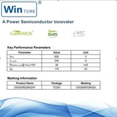 Telecom Power Vds 650V RDS38mΩ Fast Recovery Diode Mosfet - Image 5