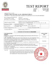 ROHS test report certificate of Yueqing Chenf Electric Co., Ltd. – certificate photo, supplier certificates section
