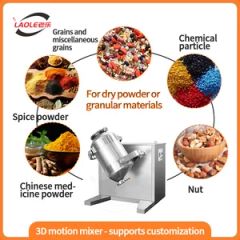 Sw 100 Full Automatic Commercial Three Dimensional Milk Powder Mixer Chemical Mixing Machine - Image 2