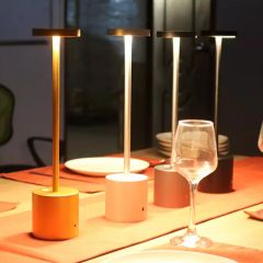 Modern Cordless Decorative Lamp Rechargeable Battery Restaurant LED Dining Table Lamps - Image 3