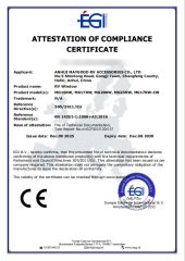 CE Certificate For RV Windows certificate from Anhui Maygood RV Accessories Co., Ltd.