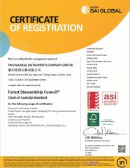 Certificates certificate from Fino Musical Instruments Company Limited