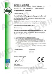 EC Examination Certificate certificate from Yantai Guangwei Food Cold-Chain Technology Co., Ltd.