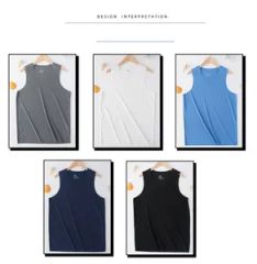 Lightweight Men's Summer Basketball Training Vest - Breathable Ice Silk Top - Image 3