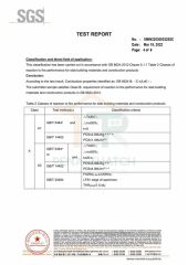 SGS fire test report certificate from Xiamen Rena Thatch Industry Co., Ltd.