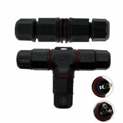 3 Pin Waterproof Connectors Ip65 Brand TECHNO / TIWAN Waterproof Rating Ip65 Connector Types Straight And T - Image 1