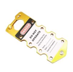Heavy-Duty Lockout Tagout Hasp with Multiple Padlock Slots Trademark QVAND Model NO. M-D24 Lock Hole Size 8mm Color - Image 1