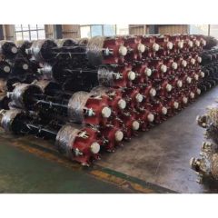 Heavy-Duty 3 Axle Logging Semitrailer Hydraulic Steering Trailer Rear Axle - Image 6