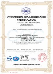 ISO14001 VISSONIC certificate from VISSONIC Electronics Ltd.