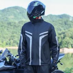 Double Front Zippers High Quality Rain Coat Set - Image 3