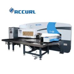 Automatic Accurl Tc-Max1250 CNC Punching Press Machine Condition New HS Code 84621090 Trademark Accurl Punch Force 25 Tons - Image 1