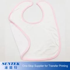 Sublimation Blank Polyester Baby Bibs - Image 2