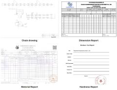 roller chain report certificate from Tianjin Haorongshengye Electrical Equipment Co., Ltd.