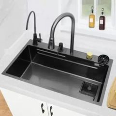 Stainless Steel Kitchen Sinks Appearance Sleek Stain Resistance High Maintenance Ease Easy Surface Hygiene Hygienic Material Stainless - Image 4