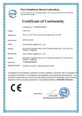 ce2 certificate from Guangdong Geren Electric Appliance Co., Ltd