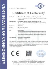 CE certificate of Zhongshan Yafei Lighting Technology Co., Ltd. – certificate photo, supplier certificates section