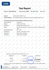 ROHS certificate from Zhejiang Yuming Trade Co., Ltd.
