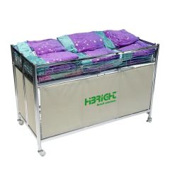 Steel Frame Professional Design Foldable Display Promotion Table with Large Storage Space - Image 6