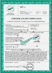 CE certificate from Wuxi Meierte Machinery Technology Co., Ltd.
