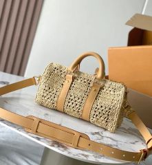 New Trendy Spring and Summer Luxury Handbag Fashion Broadband Shoulder Messenger Designer Straw Bag - Hefei Modern Times International Trade Co., Ltd.