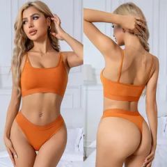 Women's Sexy Plus Size Seamless Bras Lingerie Sets High-Rise Padded Bralette Thong Briefs Push-up Feature Soft Sports No Steel Rings - JIANGXI EDMOND FASHION CO., LTD.