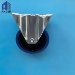 Static Trolley Rubber Lockable Caster Wheels Industrial Swivel Brake Casters Wheels - Image 2
