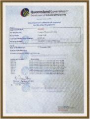 Queensland Certificate certificate from Ningbo Cheers Water Pump Co., Ltd.