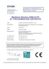 FOUR POST LIFT certificate of Guangzhou EOunice Machinery Co., Ltd. – certificate photo, supplier certificates section