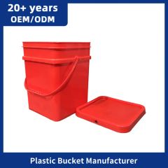2L/4L/5L/6L/10L/18/20L PP Open Top Pail 1-20 Litre Plastic Bucket with Handle - Enlightening Plast Co., Ltd