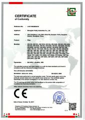 CE-02 certificate from Shanghai Pretty Industries Co., Ltd.