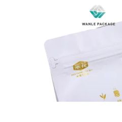 Factory Price Custom Printed Plastic Tea Coffee Flat Bottom Mylar Bag - Image 1