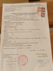Veterinary Sanitary Approval – Poultry Feet Processing Facility certificate from MAYIVA Food Company