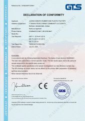 GYMNASTICS MAT CE certificate from JUXIAN HONGFA RUBBER AND PLASTIC FACTORY