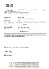 SGS-3D-hinge certificate from Jieyang Yaoshun Hardware Co., Ltd.